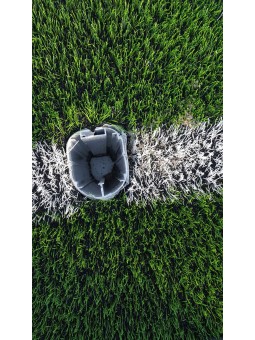 Juego porterías aluminio fútbol 11 120x100 mm fijas