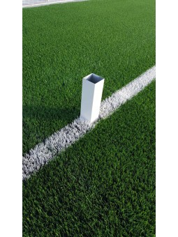Juego porterías aluminio fútbol 11 120x100 mm fijas