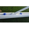 Juego porterías aluminio fútbol 11 120x100 mm fijas