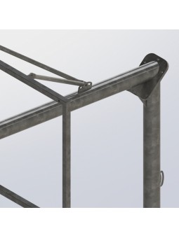 Jgo canastas galvanizadas baloncesto monotubo new tubo 114 mm fijas con base anclaje-sin tablero,aro