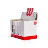 Caja 60 overgrips wilson blanco pro perforados