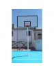Juego de 2 canastas baloncesto monotubo new tubo 114 mm fijas  -sin tablero, aro- con base de anclaje