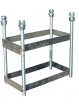 Juego de 2 canastas baloncesto monotubo new tubo 114 mm fijas  -sin tablero, aro- con base de anclaje