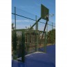 Juego de 2 porterías f.sala/balonmano - canasta basket antivandálica verde