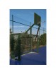 Juego de 2 porterías f.sala/balonmano - canasta basket antivandálica verde