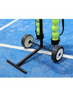 Carro portapelotas tenis/pádel 80 pelotas softee