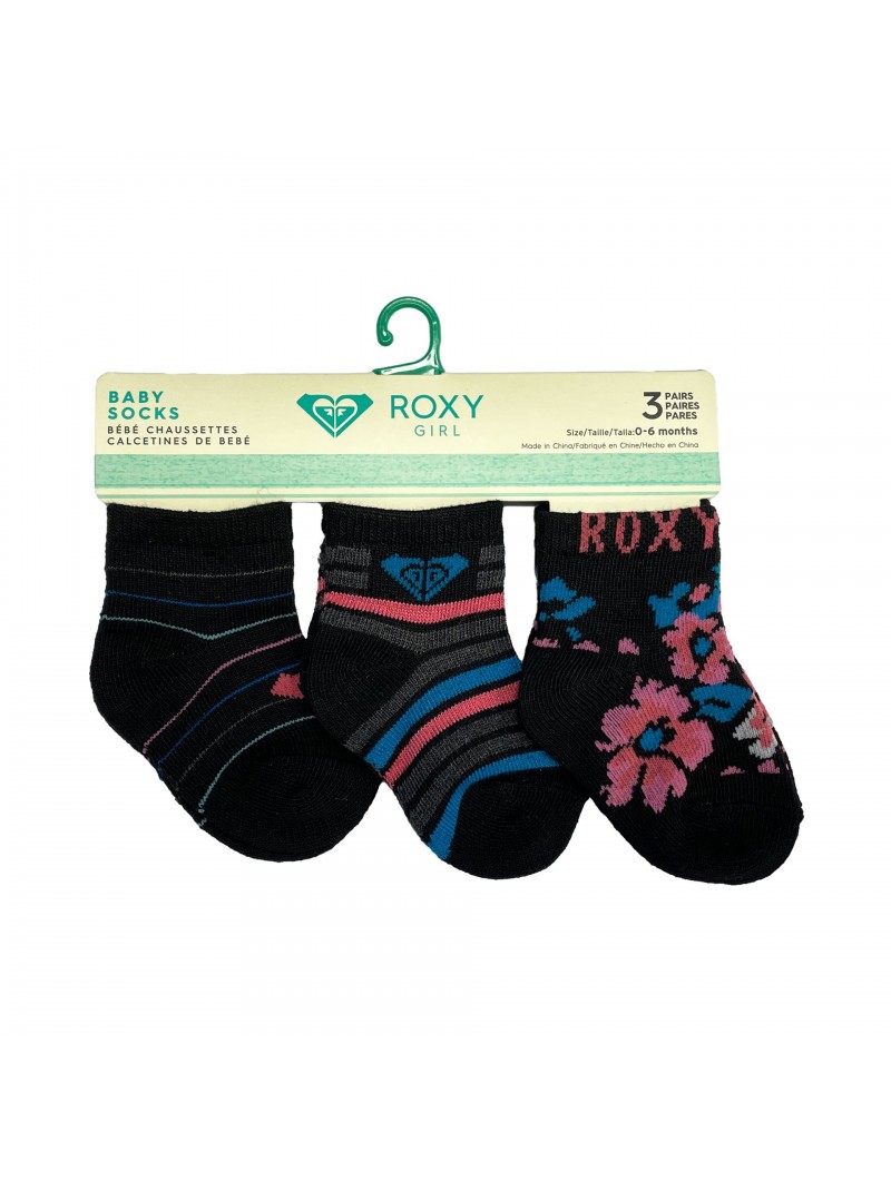 Pack 3 calcetines bebé roxy inside spark logo 66094t