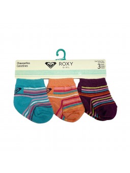 Pack 3 calcetines bebé roxy inside spark logo 7a508t