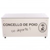 Mesa anotadores completa fenólico 8 mm blanco personalizable