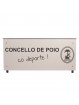 Mesa anotadores completa fenólico 8 mm blanco personalizable