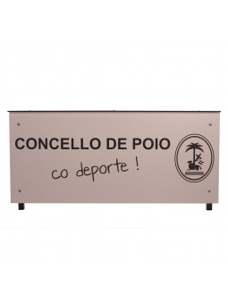 Mesa anotadores completa fenólico 12 mm color personalizable