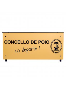 Mesa anotadores completa fenólico 12 mm color personalizable