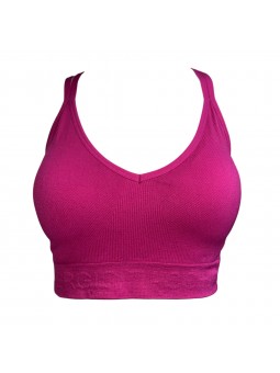 Sujetador sin costuras tacchini fucsia
