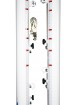 Juego de 2 postes multialturas aluminio tubo de 90mm fijos
