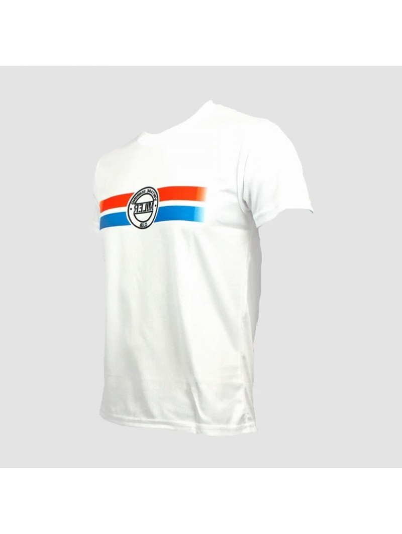 Camiseta manga corta miler hombre iffley road tejido dry sublimación
